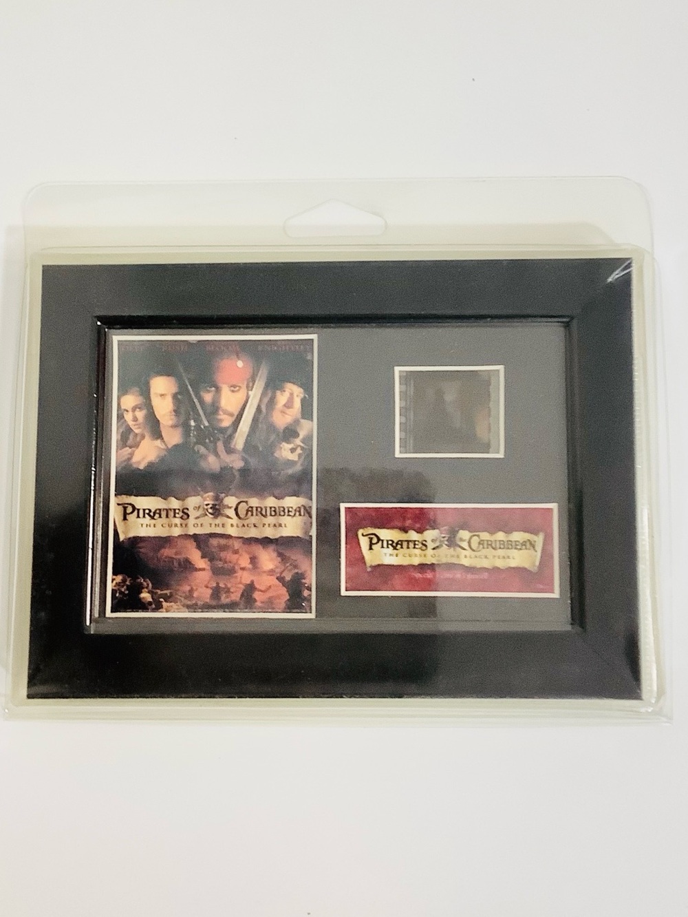 Collectible Pirates of the Caribbean 1 Movie Mini Cell Film Memorabilia Framed